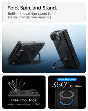 iPhone Duo Slim Armor Pro S (Mag Fit) showing the transparent case design and long-term clarity testing technology