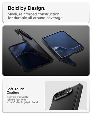 iPhone Duo Tough Armor Pro (Mag Fit) in Black showing the transparent case design and long-term clarity testing technology