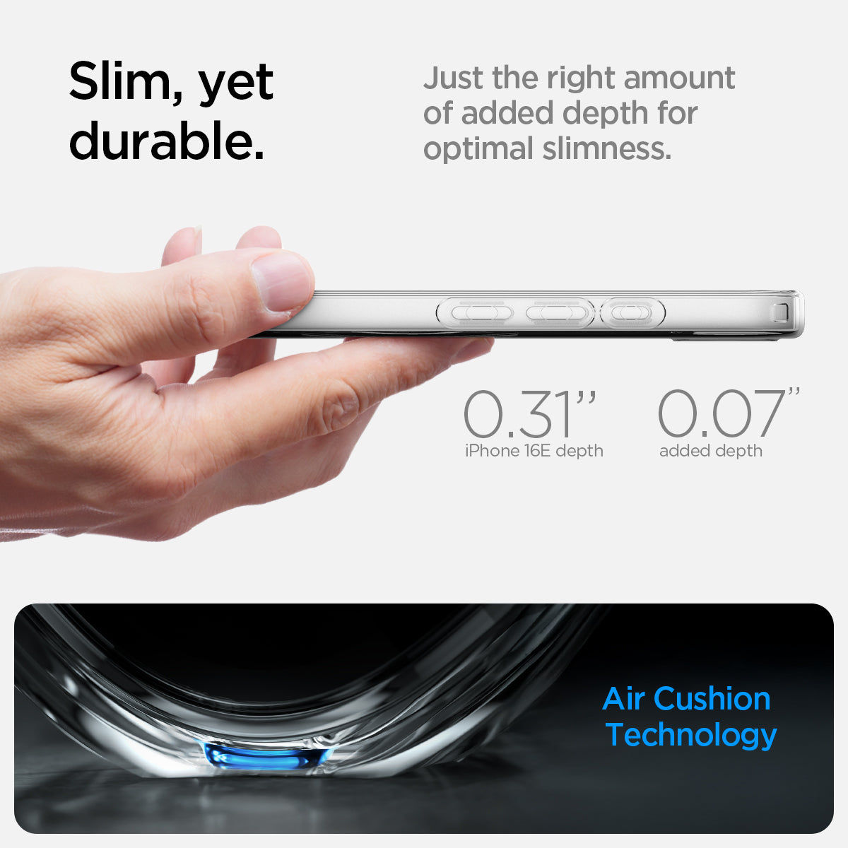 Spigen iPhone 17e / 16e Case Liquid Crystal MagFit view 15