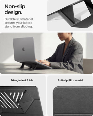 AMP11115 - Slim Fold Laptop Stand | Non-Adhesive LD201-S6 showing non slip design