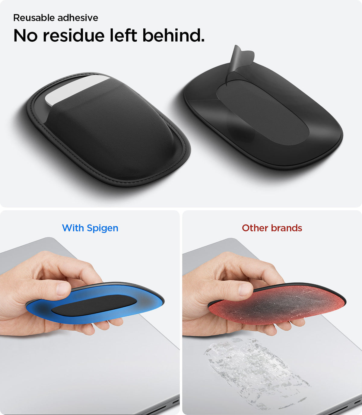 Spigen Laptop & Tablet Mouse Sleeve – LD220 — Black, fit, construction or use view 20