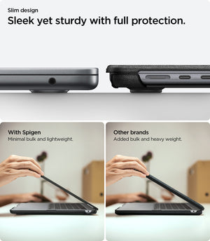 Spigen MacBook Air 15-inch M5/M4/M3/M2 Case - Urban Fit - Black - ACS06958 5