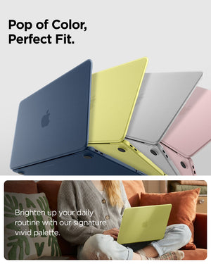 Spigen Air Skin Frost Citrus exact-fit shell for MacBook Neo 13-inch