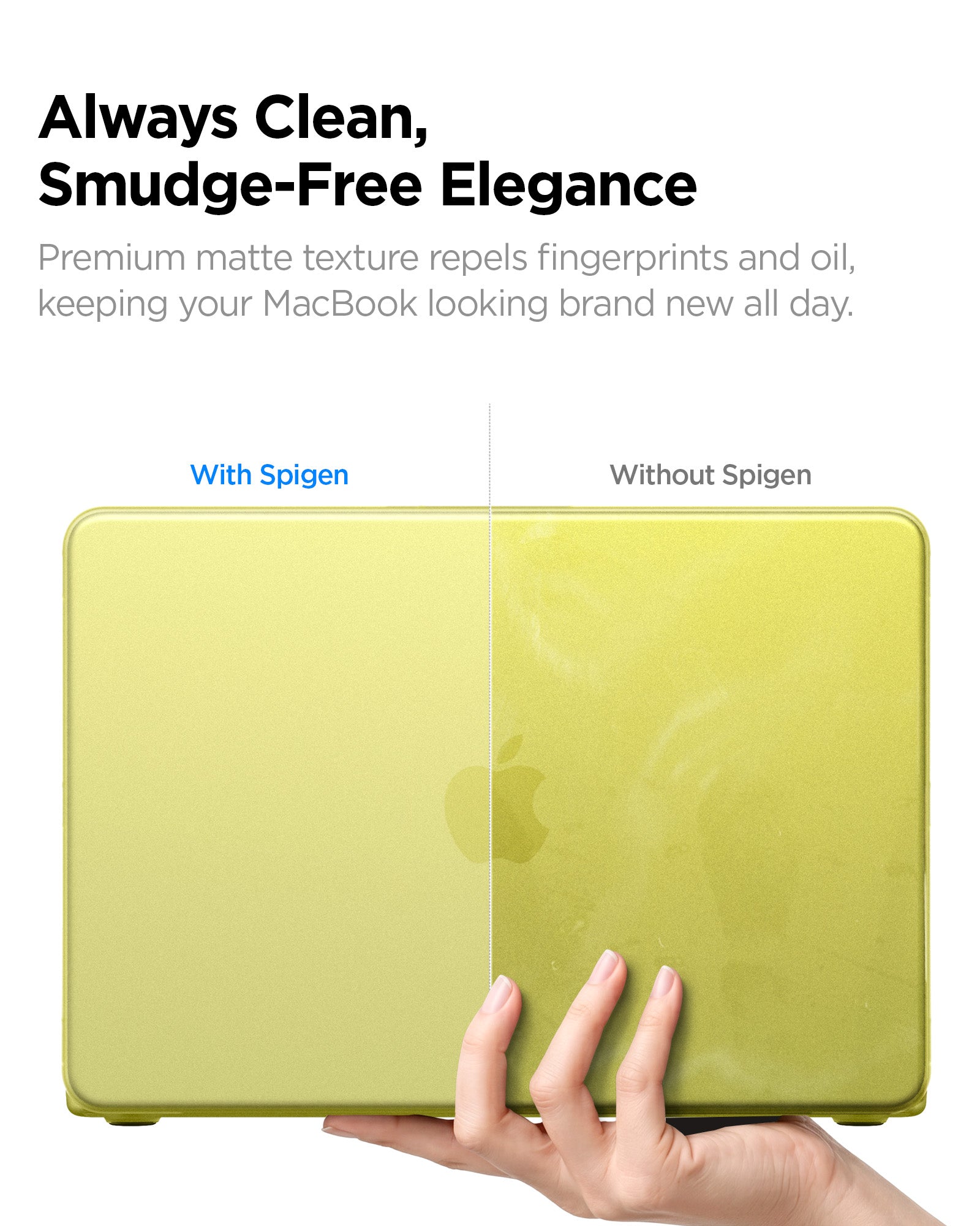 Spigen Air Skin Frost Citrus matte smudge-resistant finish for MacBook Neo 13-inch