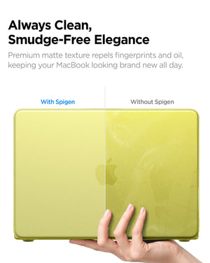 Spigen Air Skin Frost Citrus matte smudge-resistant finish for MacBook Neo 13-inch