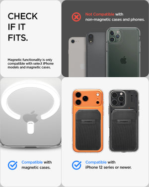 Spigen Slim Fold MagFit compatibility guide for magnetic phones and cases