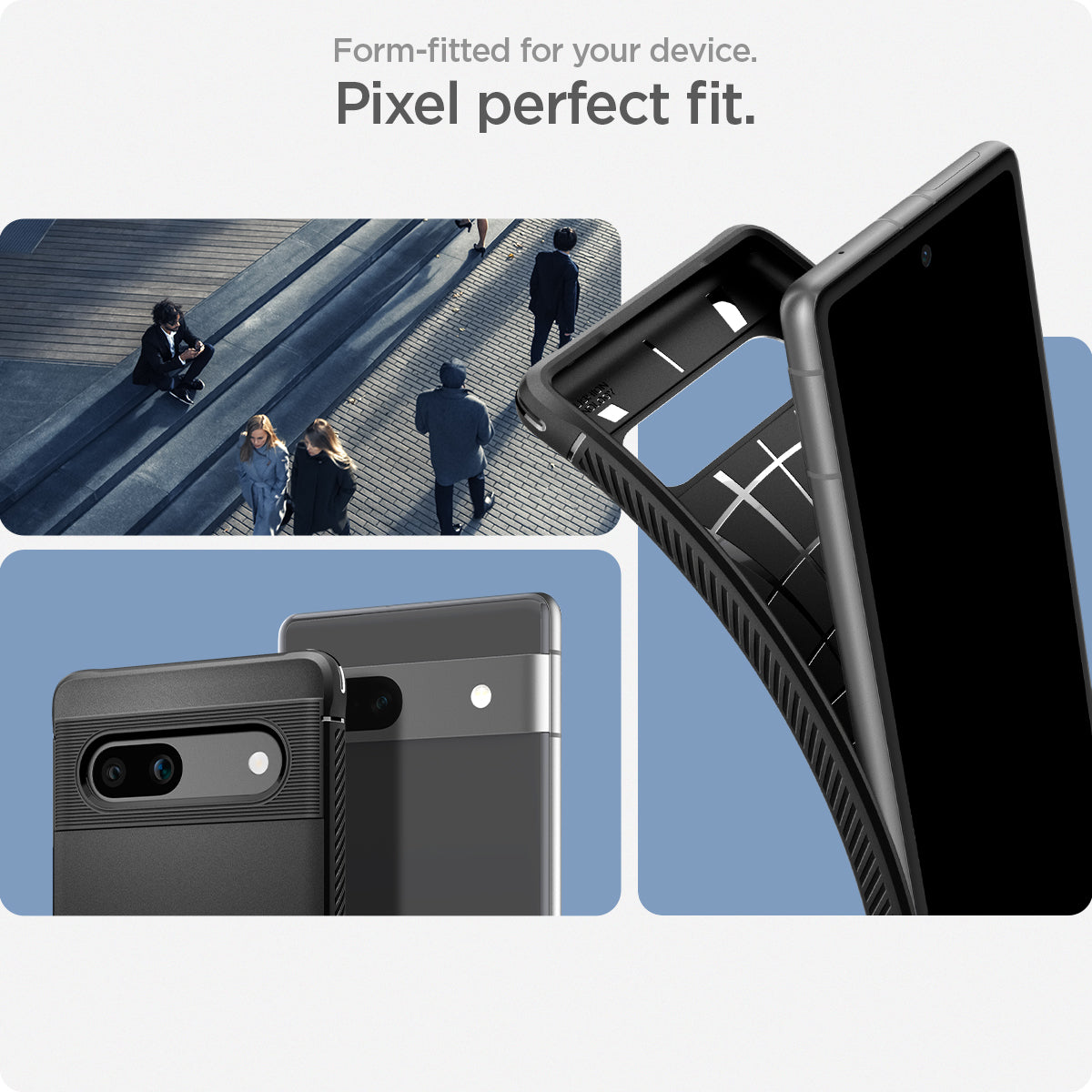 Spigen Google Pixel 7a Case – Rugged Armor — Matte Black Pixel 7a fit