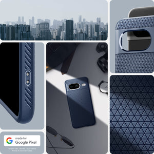 ACS06275 - Pixel 8 Case Liquid Air in navy blue precise made for google.