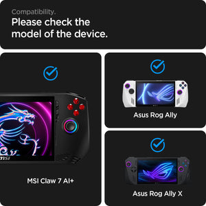 Compatibility guide for MSI Claw 7 AI+, ROG Ally and ROG Ally X