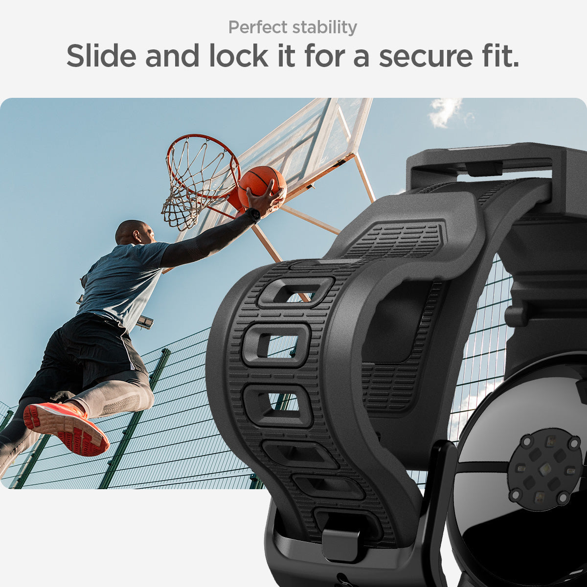 Spigen Google Pixel Watch 5 (41mm) Band – Rugged Band - Matte Black - official image 11