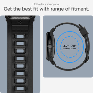 Spigen Google Pixel Watch 5 (41mm) Band – Rugged Band - Matte Black - image 7