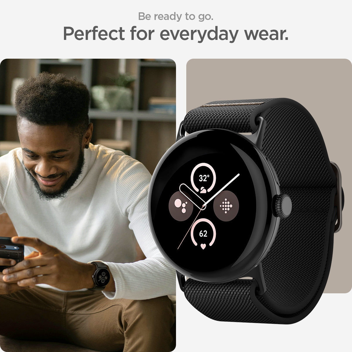Spigen Google Pixel Watch 5 (45mm) Band – Lite Fit - Black - official image 11
