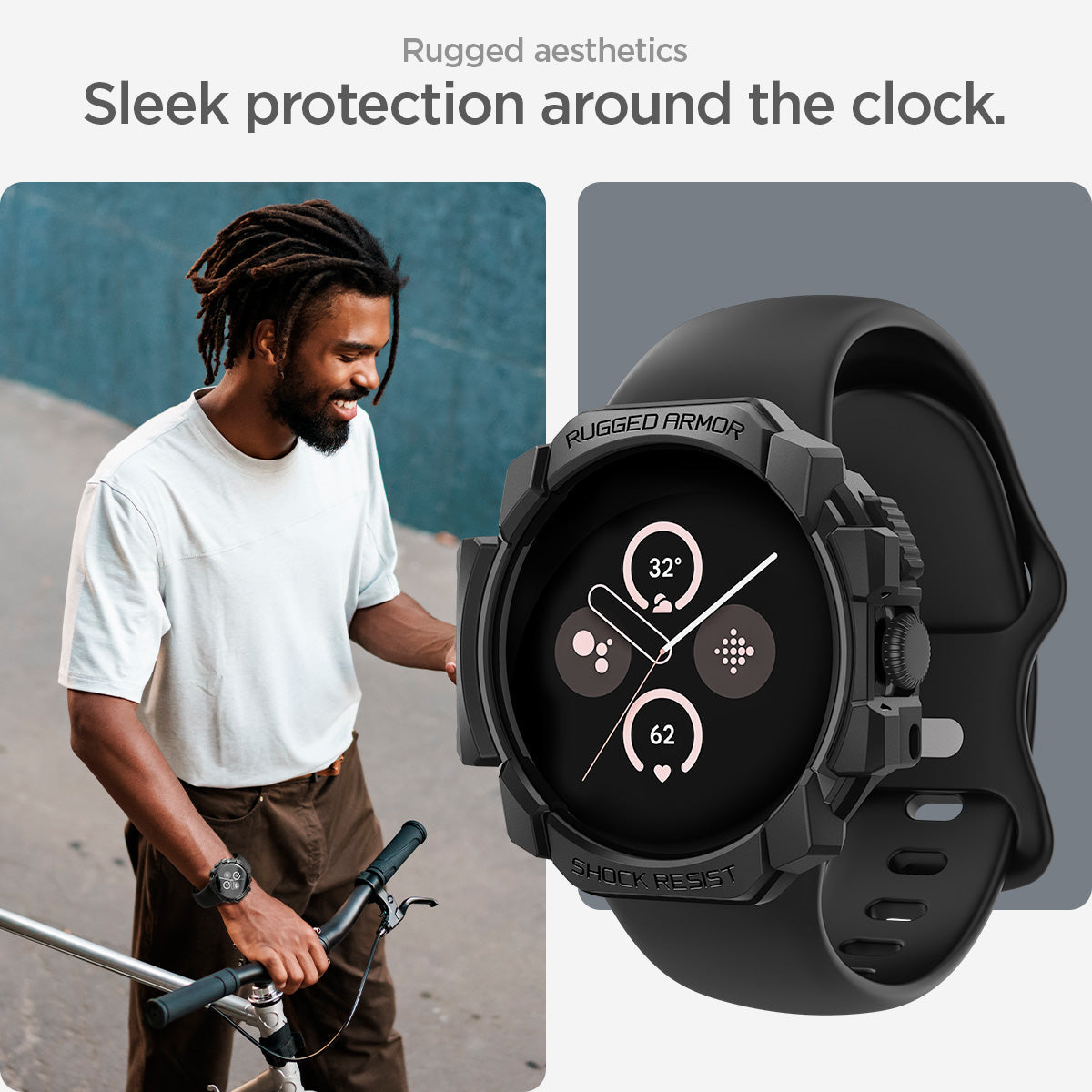 Spigen Pixel Watch 3 (45mm) Case Rugged Armor view 12