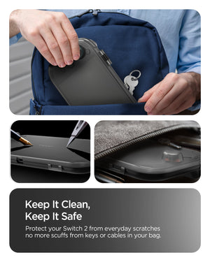 Spigen Thin Fit 360 case placed in a travel bag