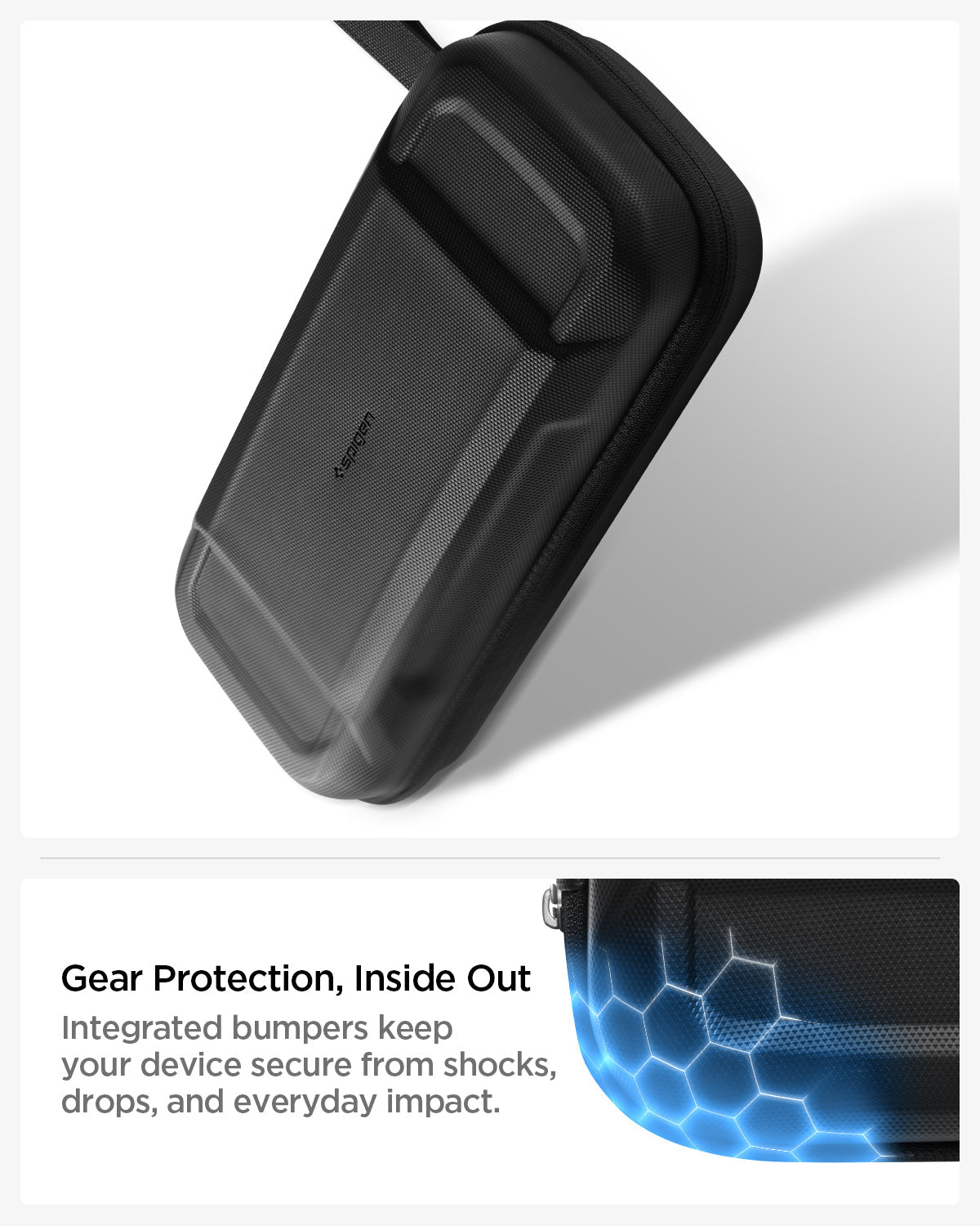 Integrated interior bumpers in Spigen Rugged Armor Pro Nintendo Switch 2 case