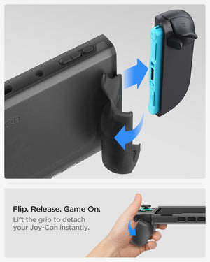 Joy-Con quick-release instructions for Spigen Ultra Hybrid case