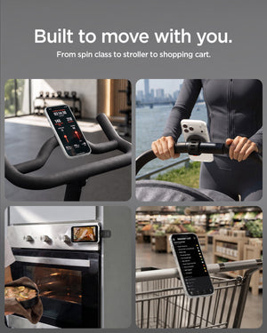 Spigen MagSafe Stroller Phone Mount – OM200 (MagFit) — Black, fit, construction or use view 10