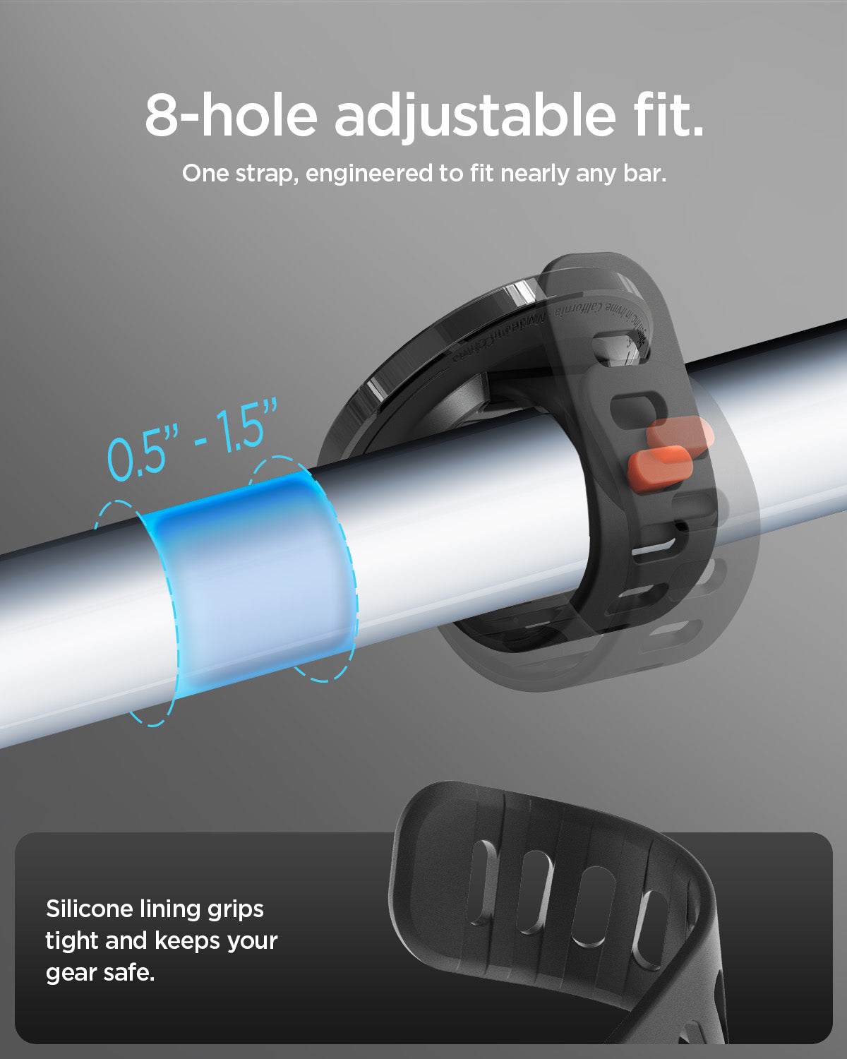 Spigen MagSafe Stroller Phone Mount – OM200 (MagFit) — Black, fit, construction or use view 11