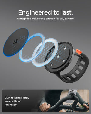 Spigen MagSafe Stroller Phone Mount – OM200 (MagFit) — Black, fit, construction or use view 13