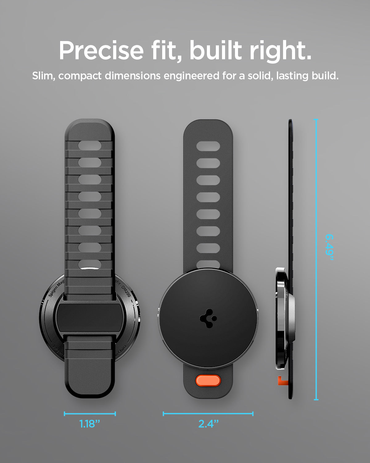 Spigen MagSafe Stroller Phone Mount – OM200 (MagFit) — Black, fit, construction or use view 14