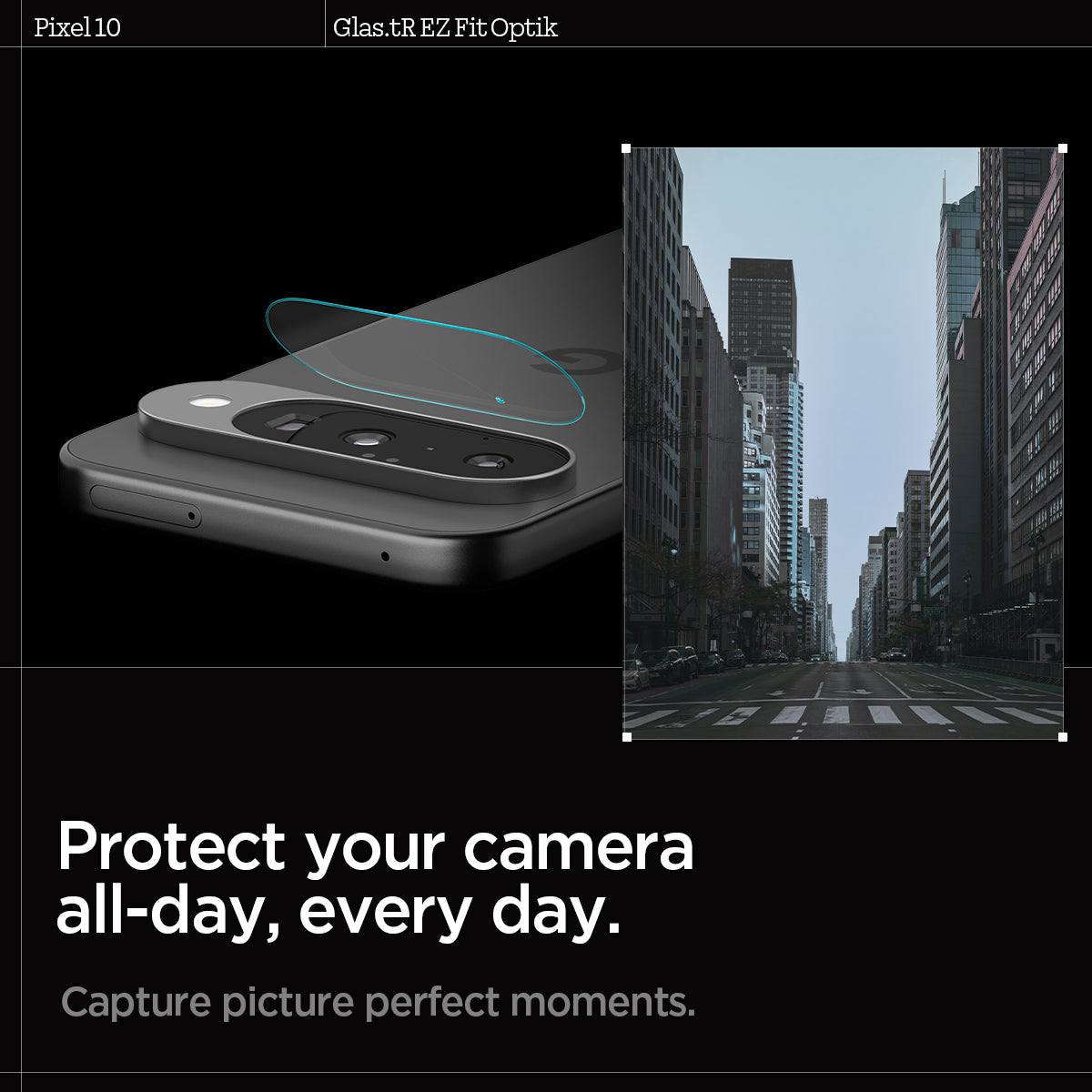 Spigen Pixel 10 Lens Protector Optik EZ Fit (2 Pack) view 11