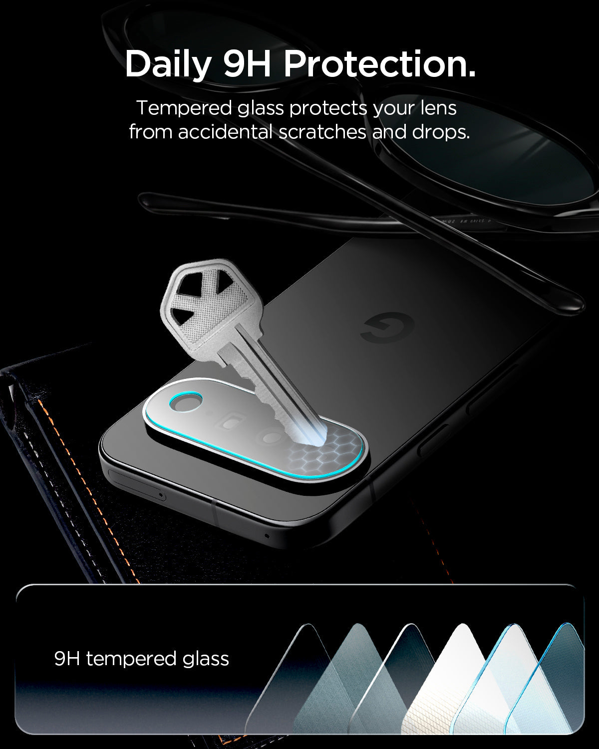 Spigen Optik EZ Fit Pro Camera Lens Protector for Pixel 11 (2 Pack) - Crystal Clear - image 6