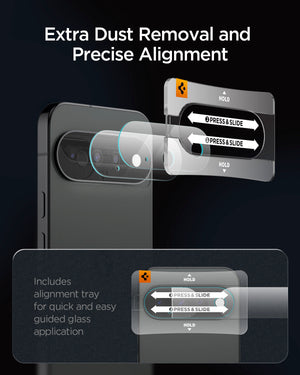 Spigen Optik EZ Fit Pro Camera Lens Protector for Pixel 11 (2 Pack) - Crystal Clear - image 7