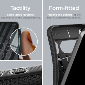ACS06311 - Pixel 8 Pro Case Liquid Air in Matte Black tactility same tactile feedback experience as the original device. Perfect fit crafted to be form fitted for the google pixel.