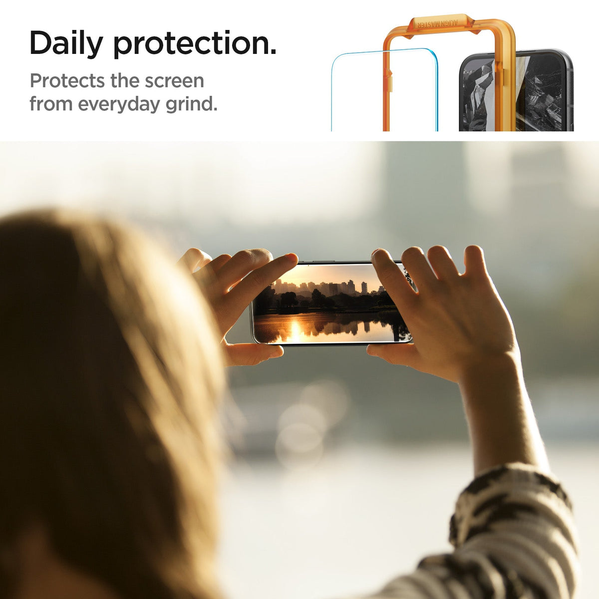 Spigen Google Pixel 8a Screen Protector – GLAS.tR AlignMaster (2 Pack) — Clear detail 10