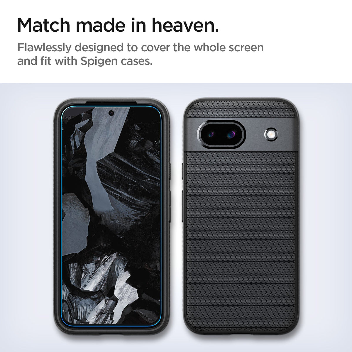 Spigen Google Pixel 8a Screen Protector – GLAS.tR AlignMaster (2 Pack) — Clear detail 6