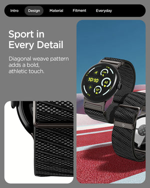 Spigen Google Pixel Watch 5 (45mm) Band – Lite Fit X - Black - official image 11