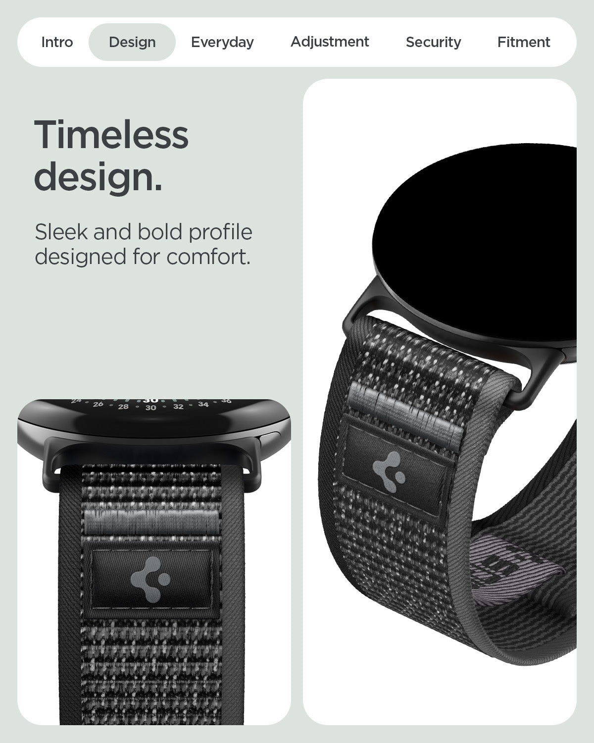Spigen Google Pixel Watch 5 (45mm) Band – Athlex Air - Active Black Gray - official image 12