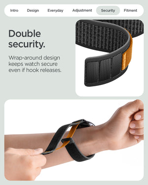 Spigen Google Pixel Watch 5 (45mm) Band – Athlex Air - Active Black Orange - official image 9