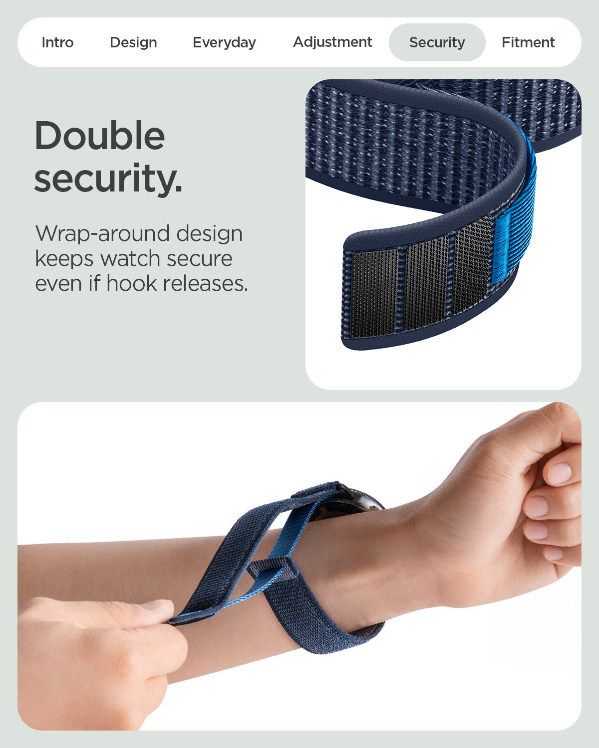 Spigen Google Pixel Watch 5 (41mm) Band – Athlex Air - Active Navy Blue - official image 9
