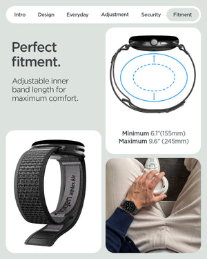 Spigen Google Pixel Watch 5 (45mm) Band – Athlex Air - Active Black Gray - official image 10