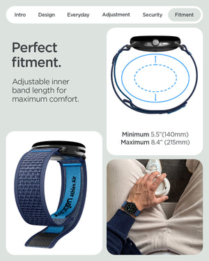Spigen Google Pixel Watch 5 (41mm) Band – Athlex Air - Active Navy Blue - official image 10