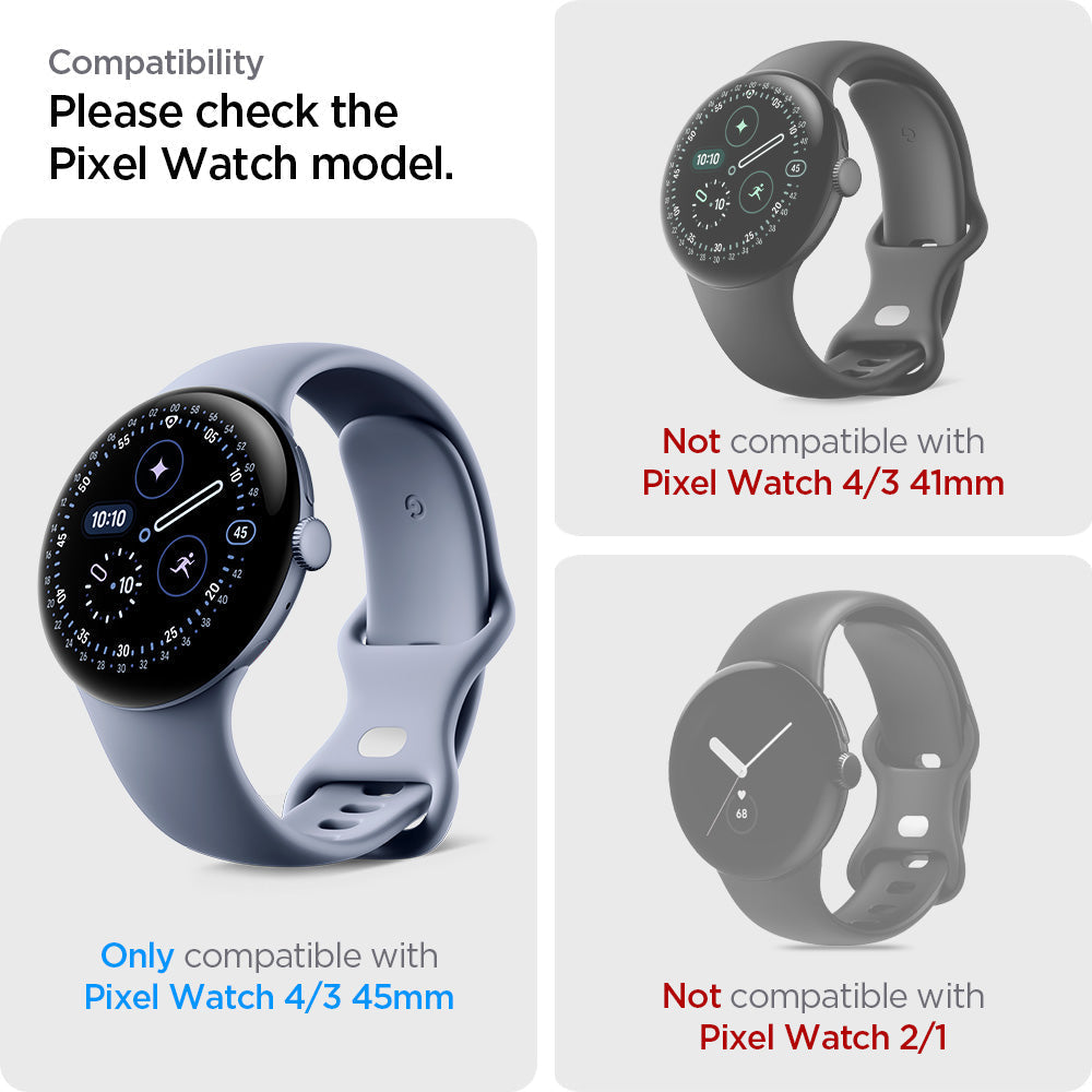 Spigen Pixel Watch 4/3 (45mm) Screen Protector EliteShield EZ Fit (2 Pack) view 10
