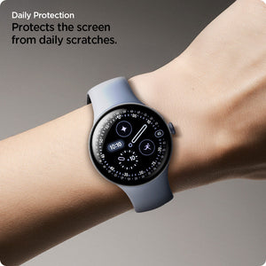 Spigen Pixel Watch 4/3 (45mm) Screen Protector EliteShield EZ Fit (2 Pack) view 5