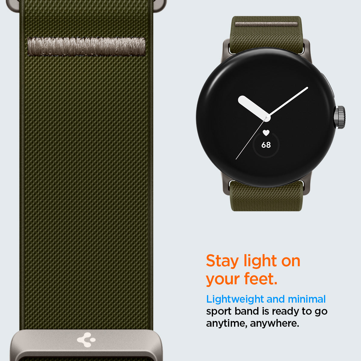 Spigen Google Pixel Watch 5 (41mm) Band – Lite Fit - Khaki - official image 11
