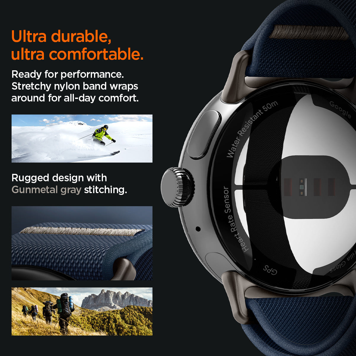Spigen Google Pixel Watch 5 (41mm) Band – Lite Fit - Navy - official image 12