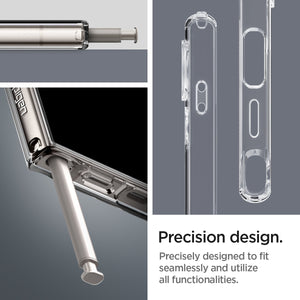 ACS07283 - Galaxy S24 Ultra Case Liquid Crystal in Crystal Clear precision design. precisely designed to fit seamlessly and utilize all functionalities.