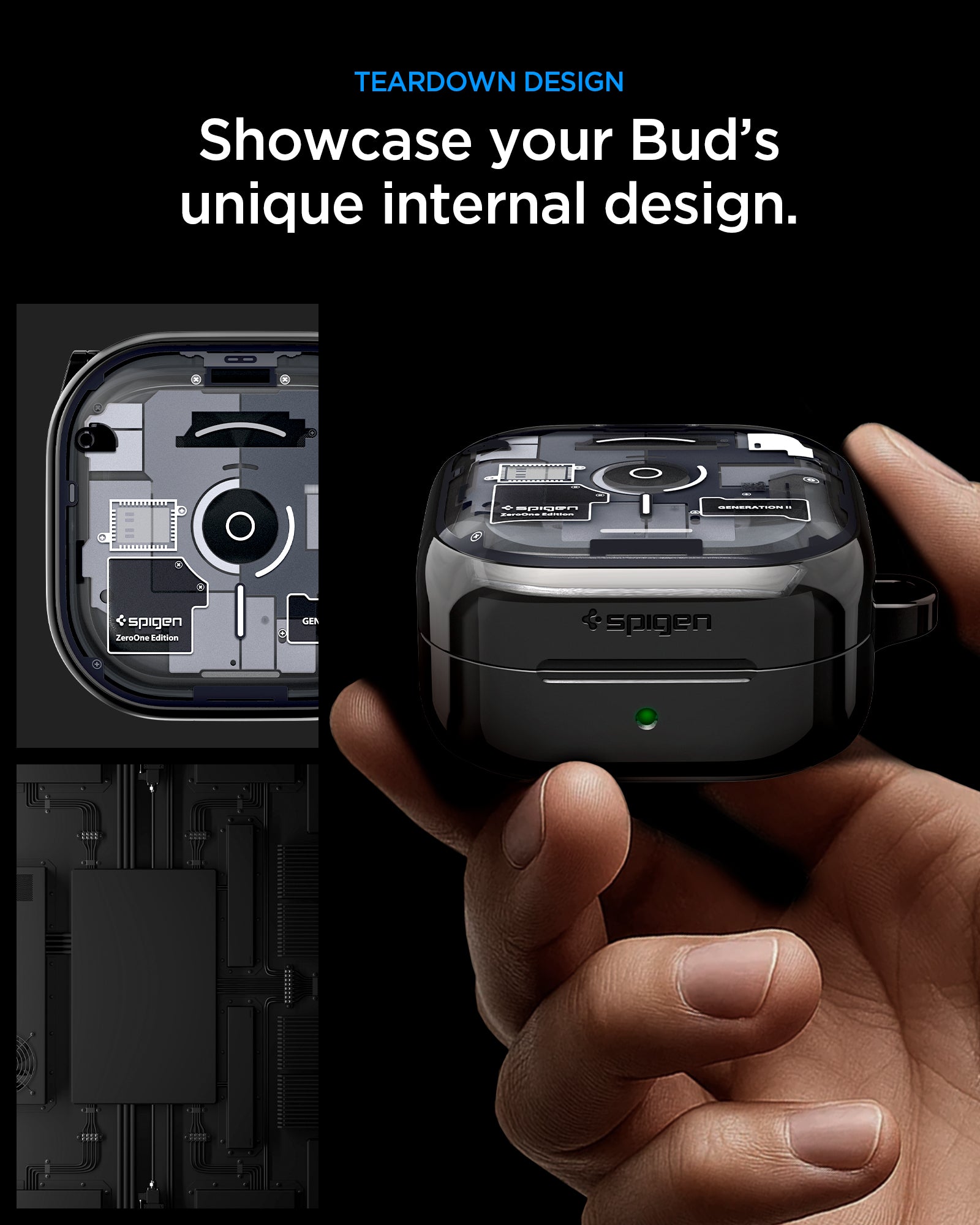 Spigen Galaxy Buds 4 Pro / Galaxy Buds 4 Case Ultra Hybrid Zero One view 10
