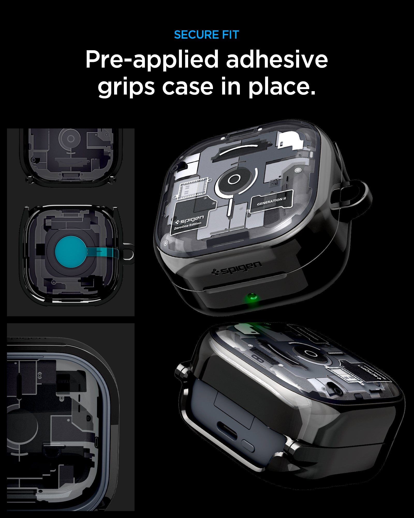 Spigen Galaxy Buds 4 Pro / Galaxy Buds 4 Case Ultra Hybrid Zero One view 12