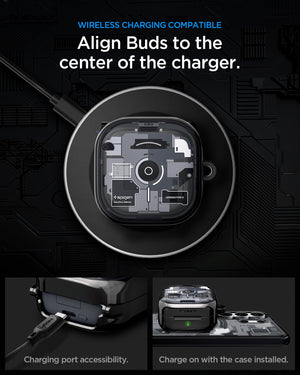 Spigen Galaxy Buds 4 Pro Case - Ultra Hybrid Zero One - Zero One Black - image 13