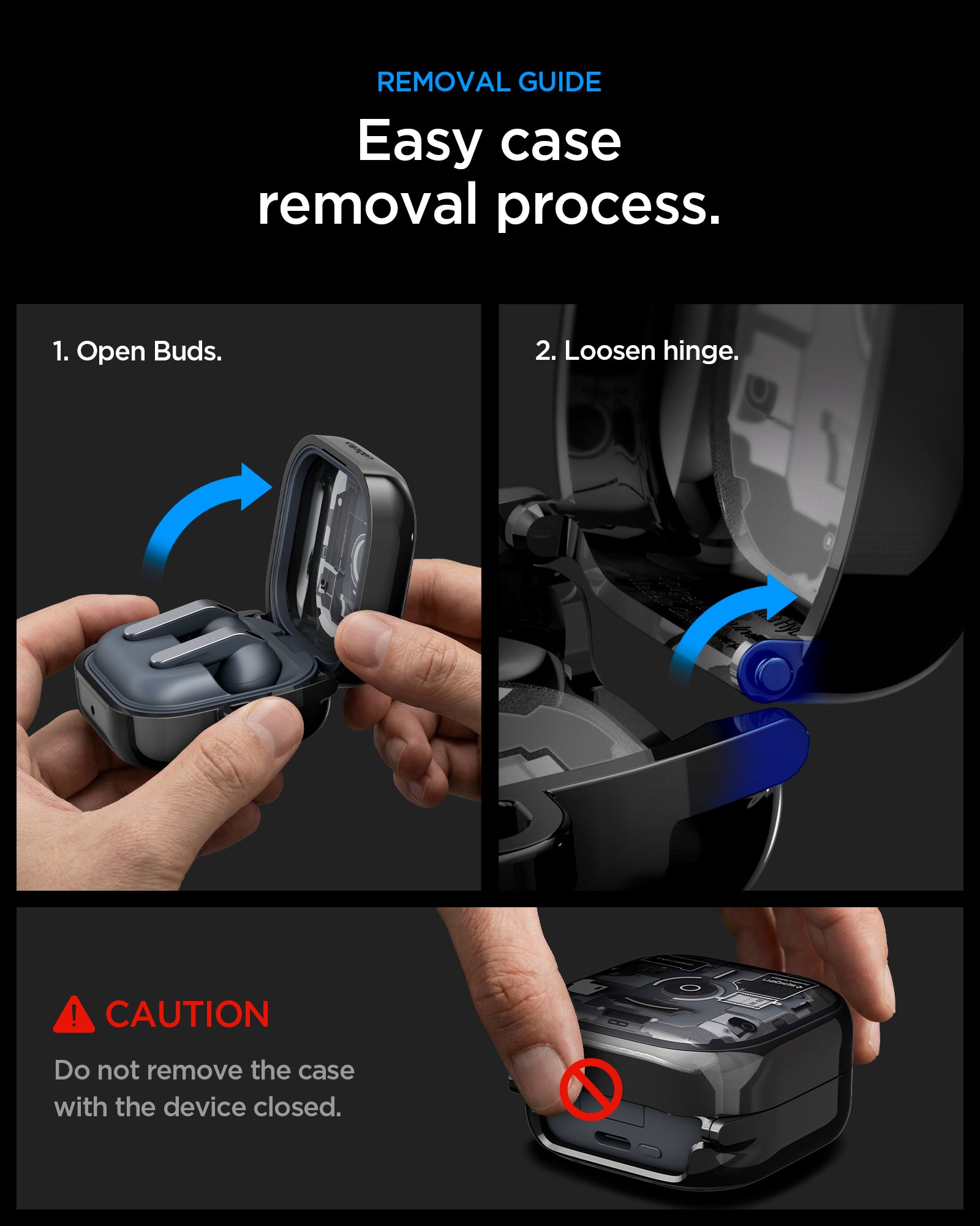 Spigen Galaxy Buds 4 Pro / Galaxy Buds 4 Case Ultra Hybrid Zero One view 14