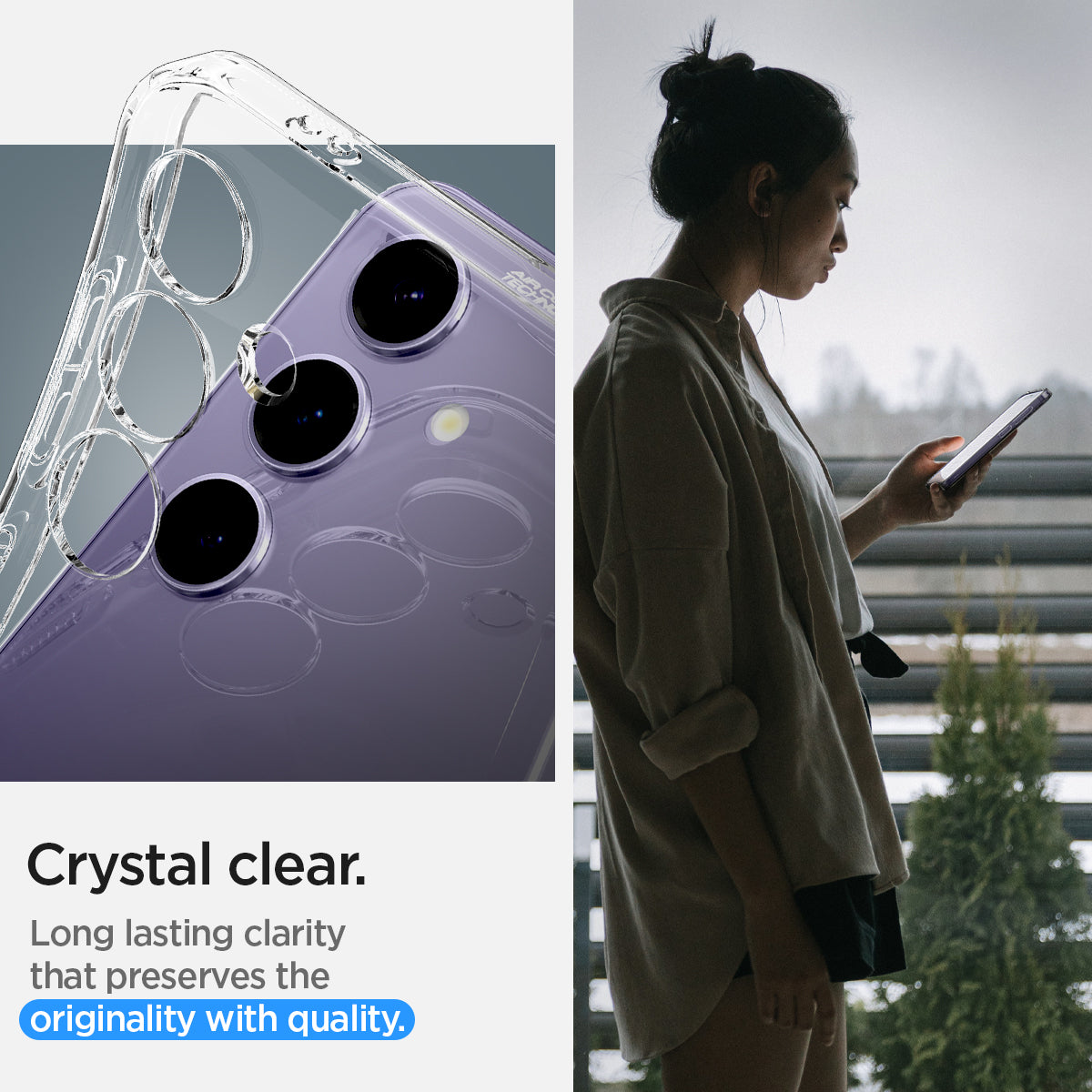 ACS07343 - Galaxy S24 Case Liquid Crystal in Crystal Clear  Crystal clear long lasting clarity that preserves the originality with quality.