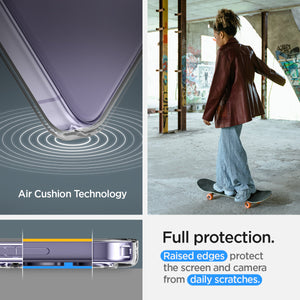 ACS07343 - Galaxy S24 Case Liquid Crystal in Crystal Clear full protection. raised edges protect the screen and camera from daily scratches. Aircushion technology.