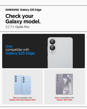 Spigen Samsung Galaxy S25 Edge Lens Protector Optik Pro EZ Fit [2 Pack] view 3