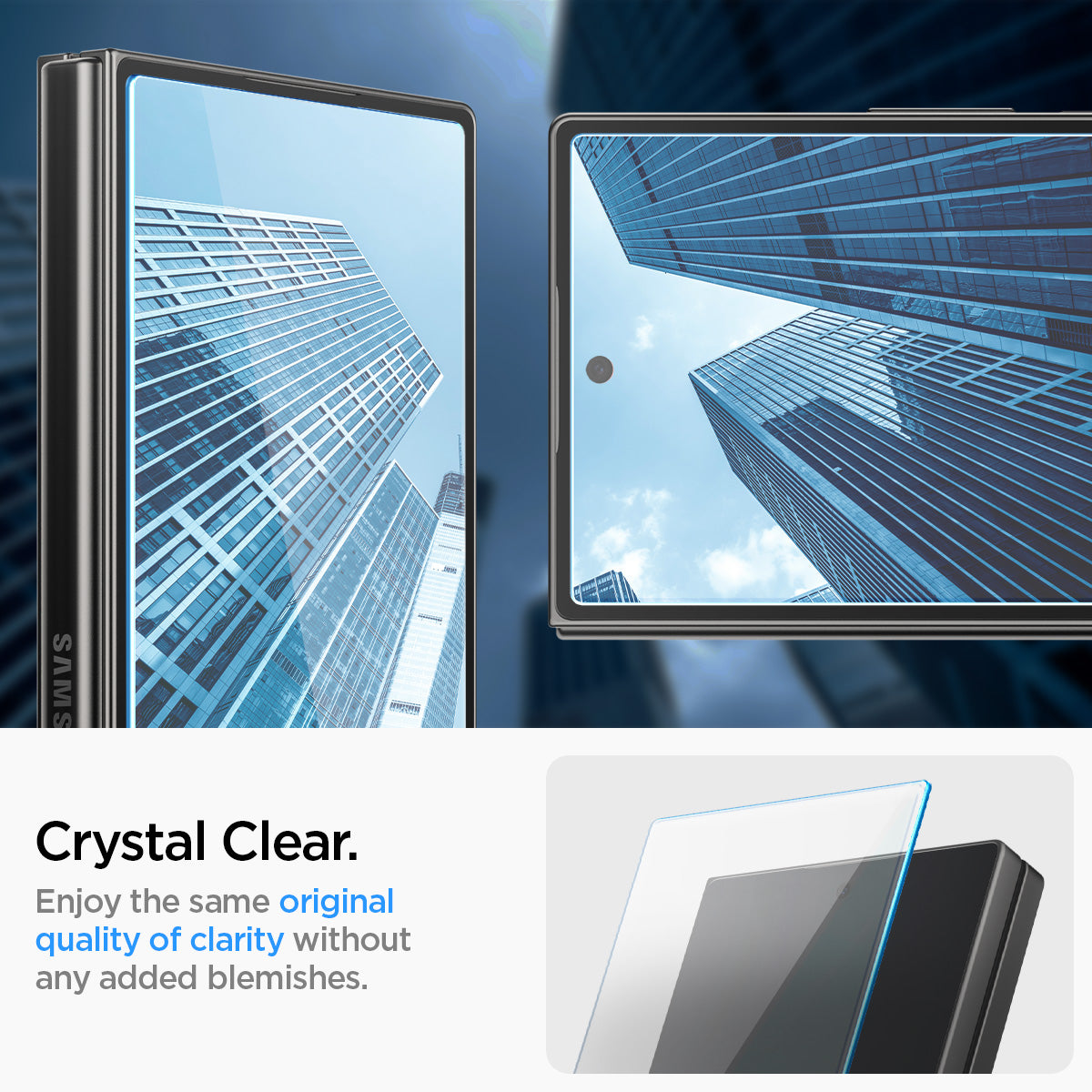 Spigen Galaxy Z Fold 6 Screen Protector GLAS.tR EZ Fit (2 Pack) view 12