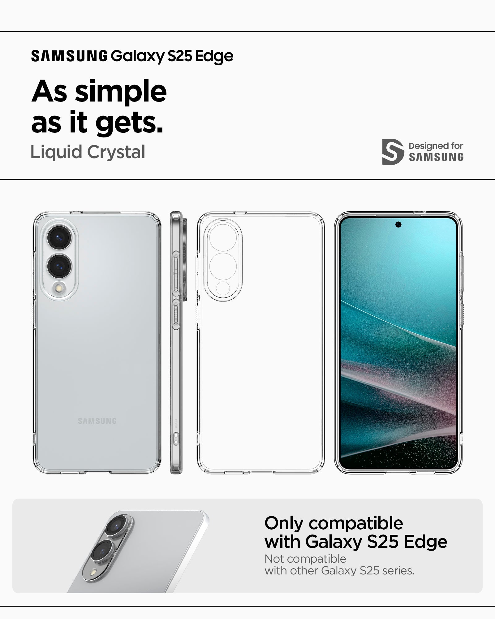 Spigen Galaxy S25 Edge Case Liquid Crystal view 14